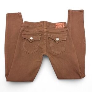 Rare Label Vintage Brown True Religion Skinny Jeans‎ 25/29